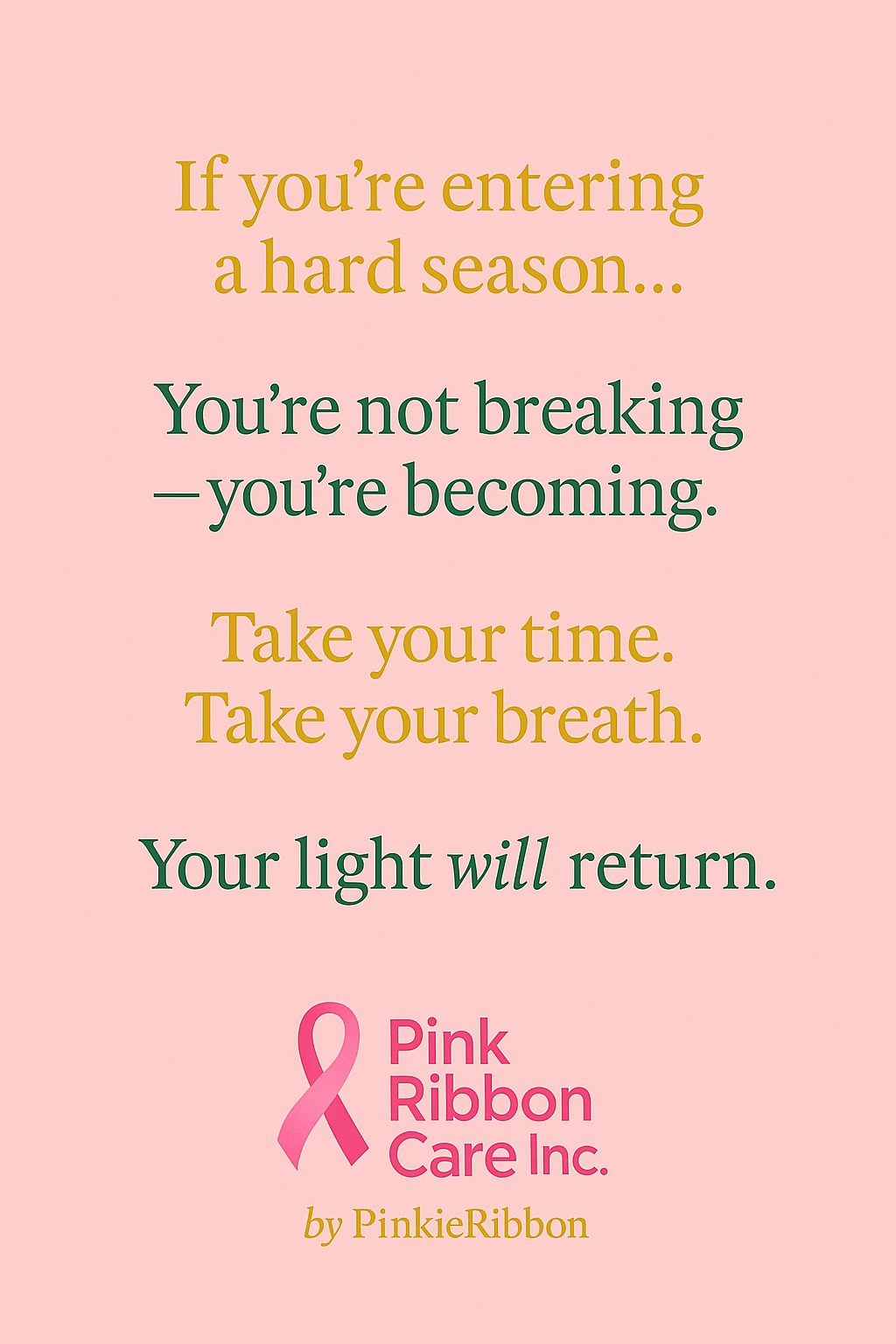 Pink Ribbon Care inspiration